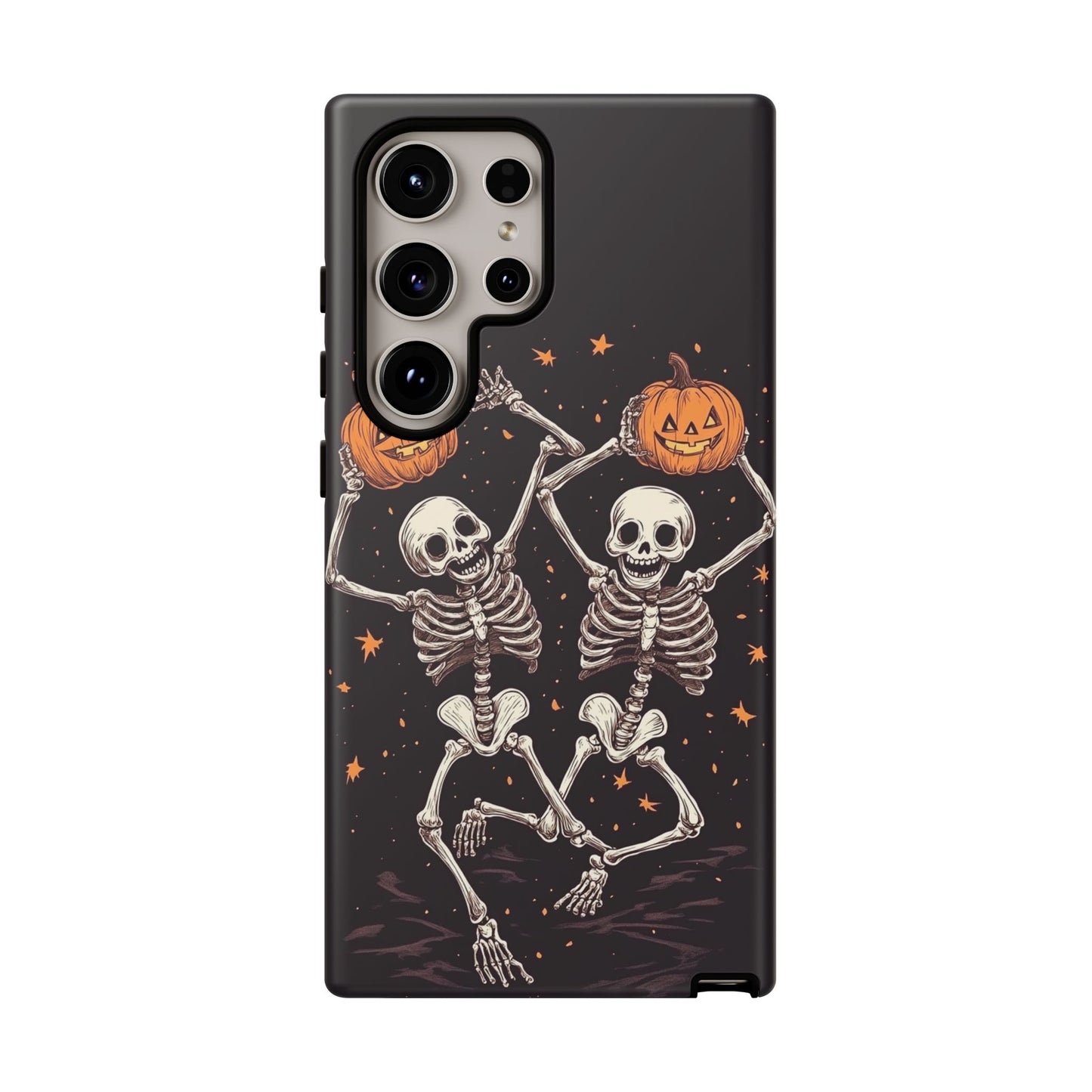 Dancing Skeletons with Jack-o'-Lanterns Phone Cover