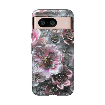 Coquette Aesthetic Floral Art iPhone 15 Case