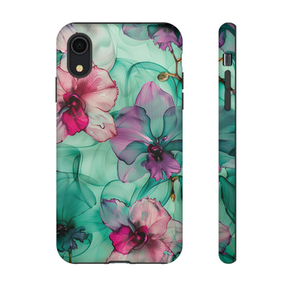 Watercolor Floral Orchids Phone Case