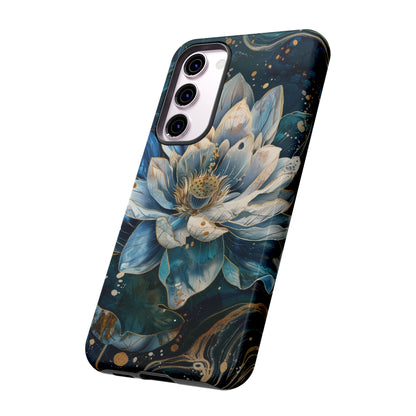 Zen Stained Glass Lotus Floral Design Phone Case