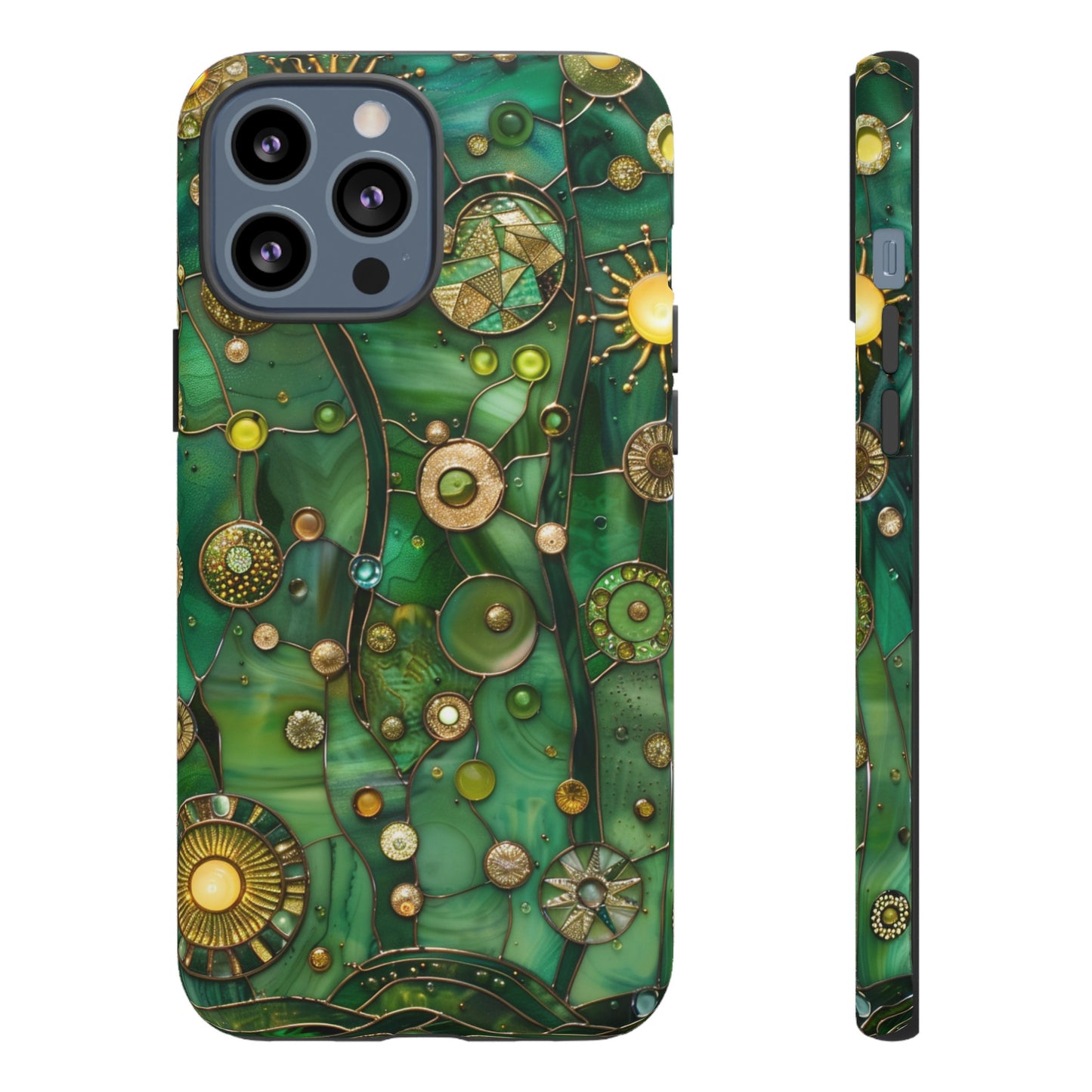 Green Celestial Stained Glass Mosaic Phone Case