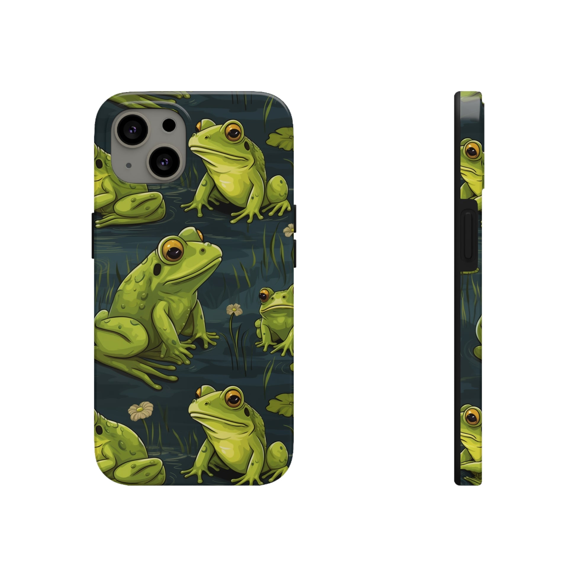 Floral Frogs iPhone case