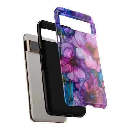 Purple Flower Stained Glass Phone Case