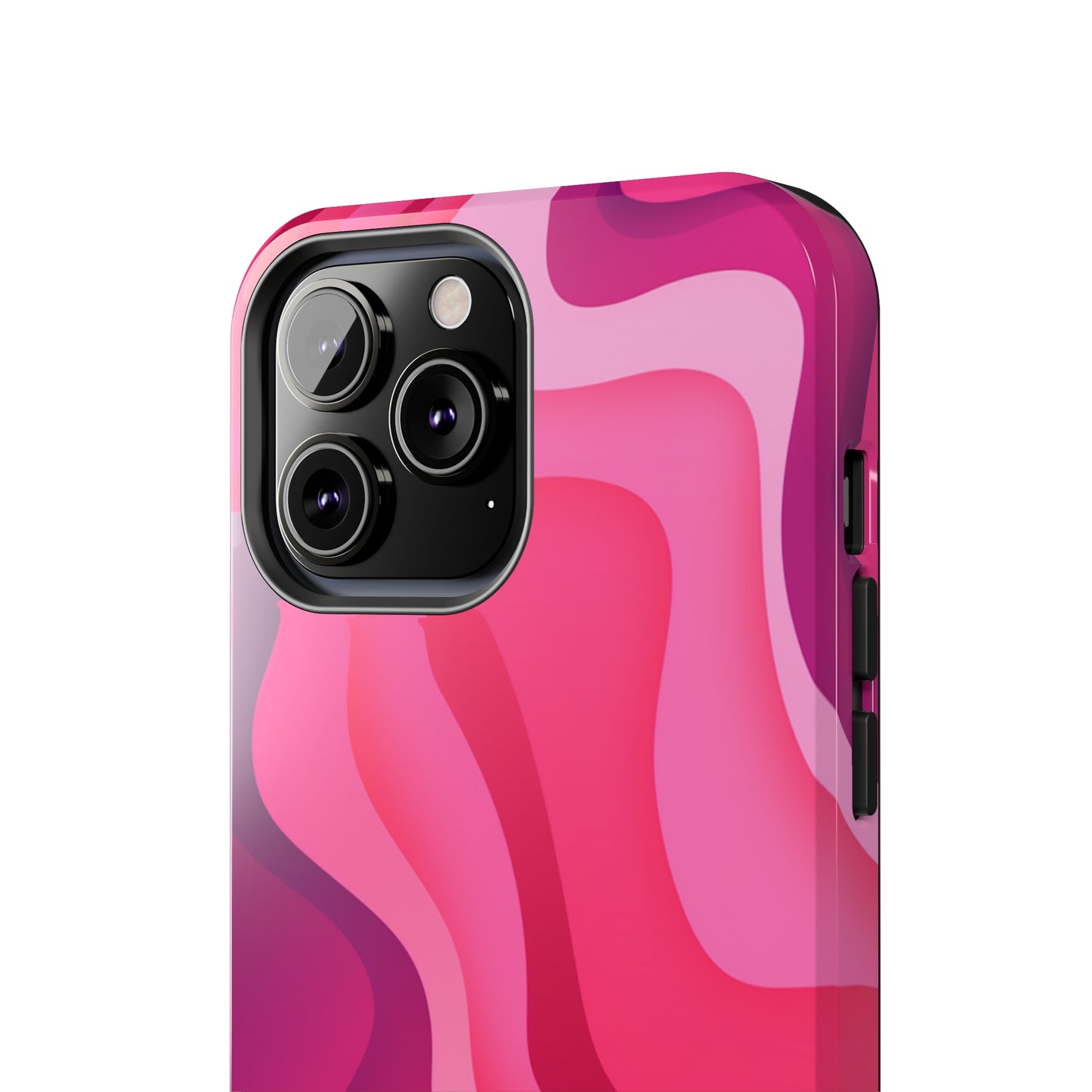 The Pink Wave iPhone Case Splash of Vibrance | Modern Art Meets Protection iPhone Tough Case