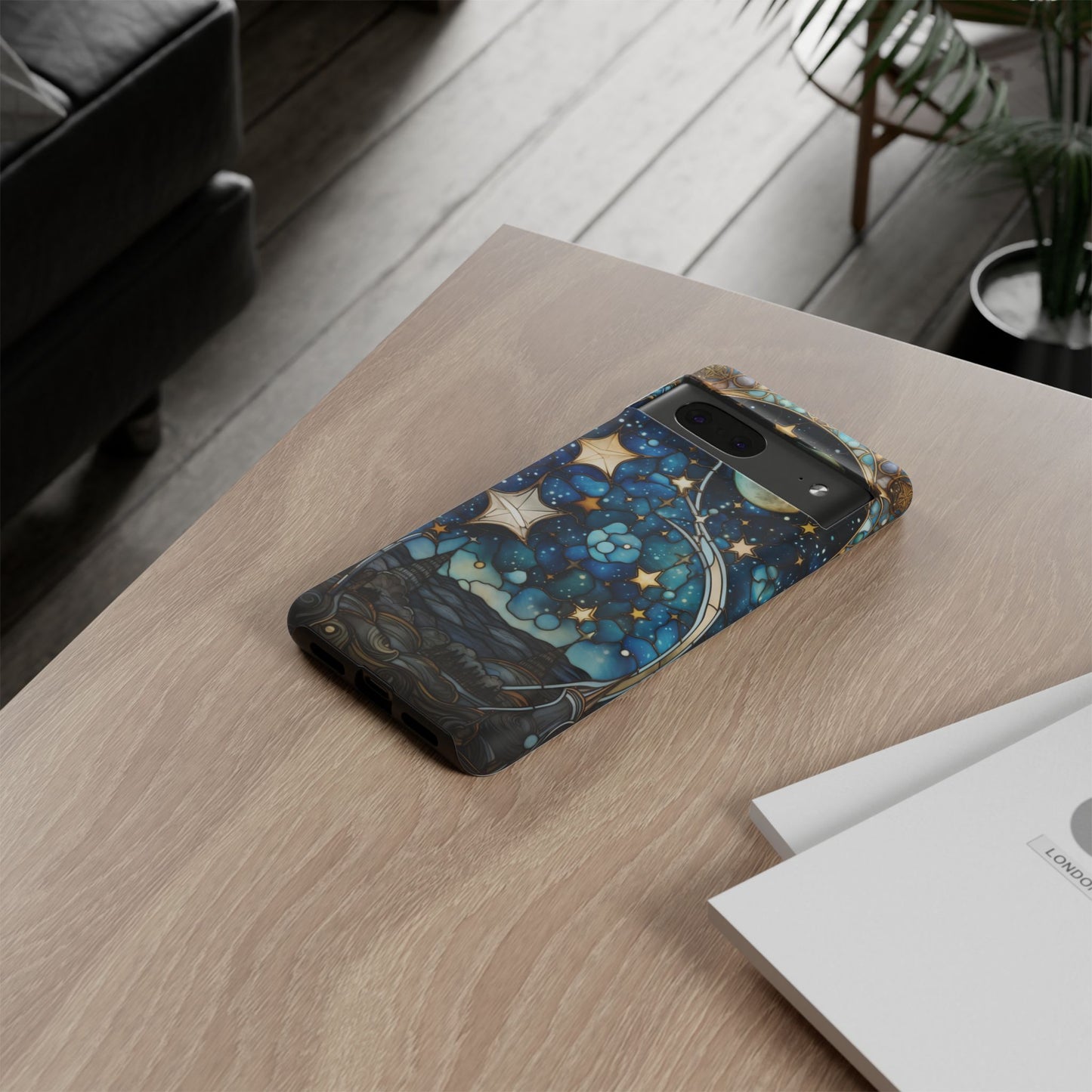 Boho Starry Night Stained Glass Artistry Phone Cover