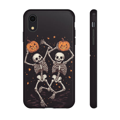 Dancing Skeletons with Jack-o'-Lanterns Phone Cover