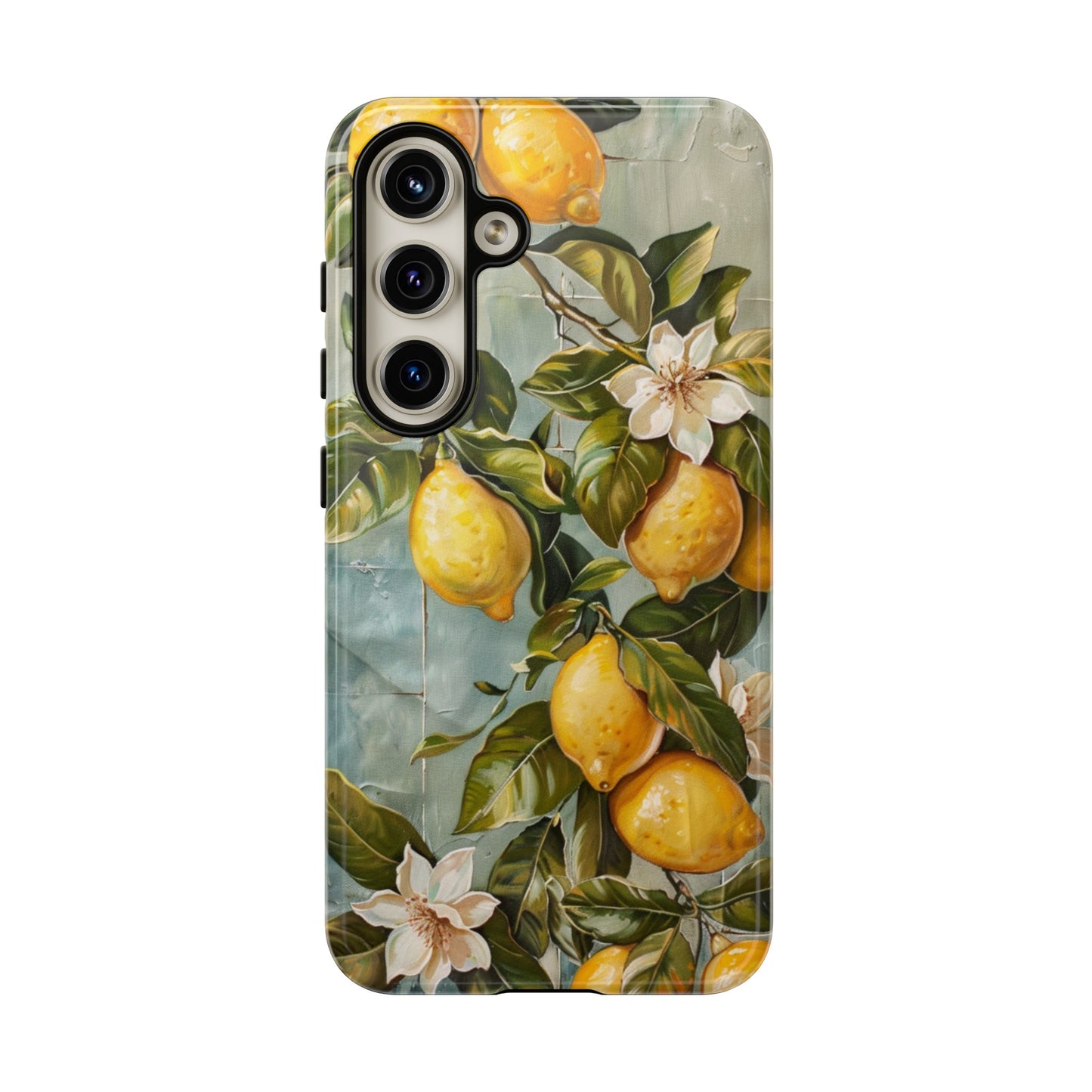 Mediterranean Lemon Tile Oil Painting iPhone 13 Case