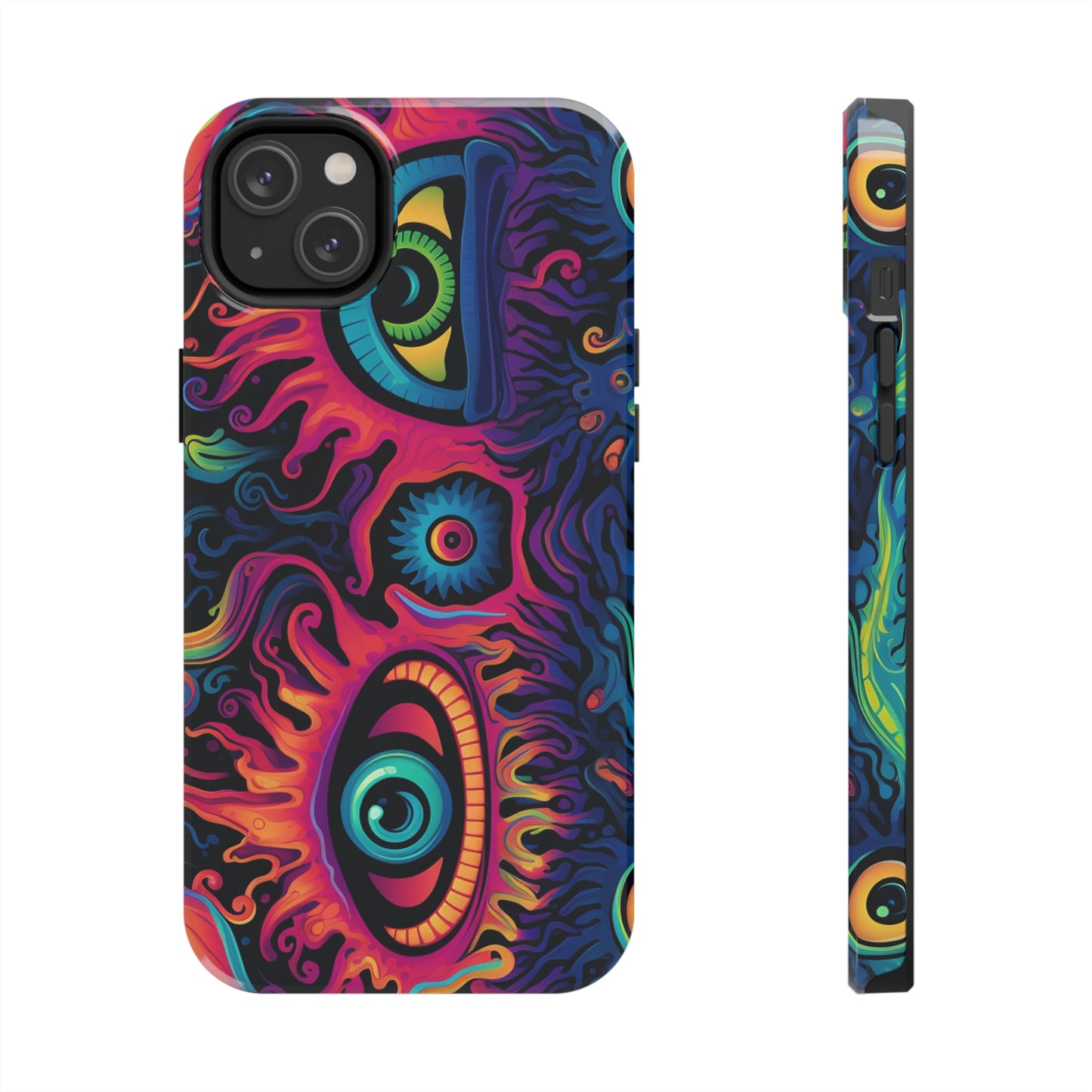 Psychedelic Art: The Eyes Upon Us iPhone Case | Embrace the Mystique of Trippy Visuals