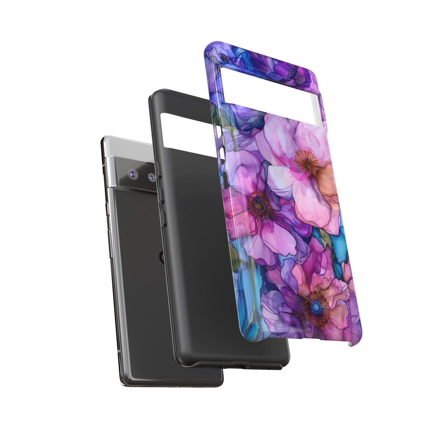 Purple Flower Stained Glass Phone Case