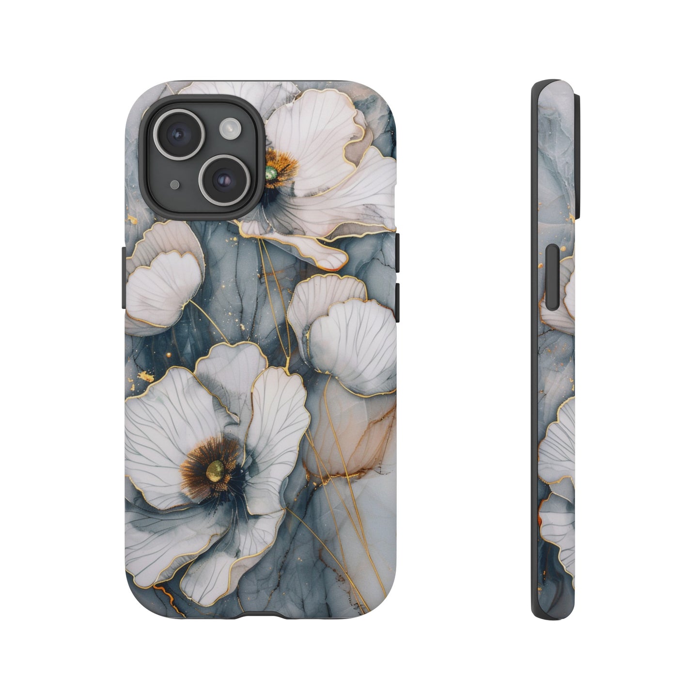 Flowers and Gold Phone Case