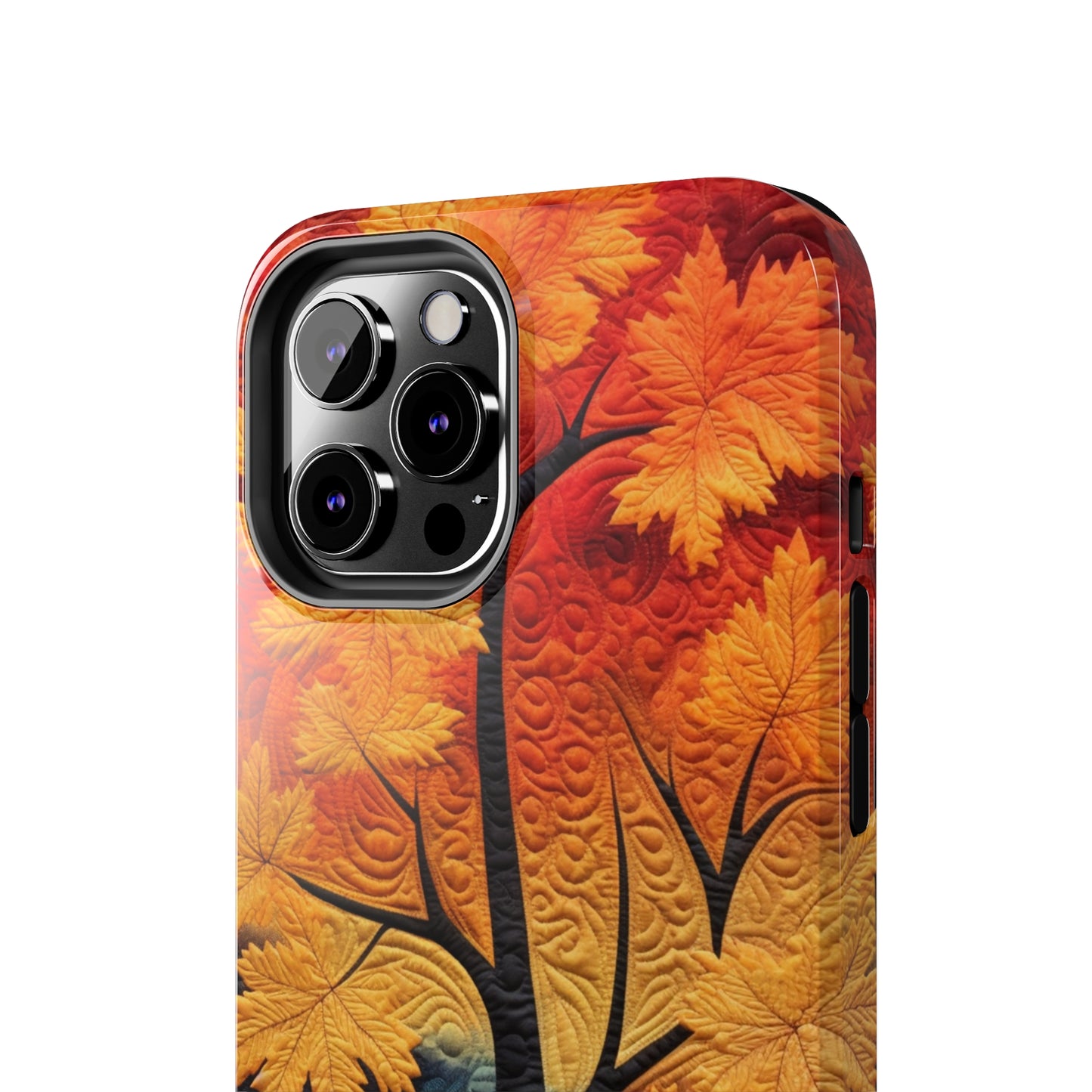 Autumn Forest Embroidered iPhone Case