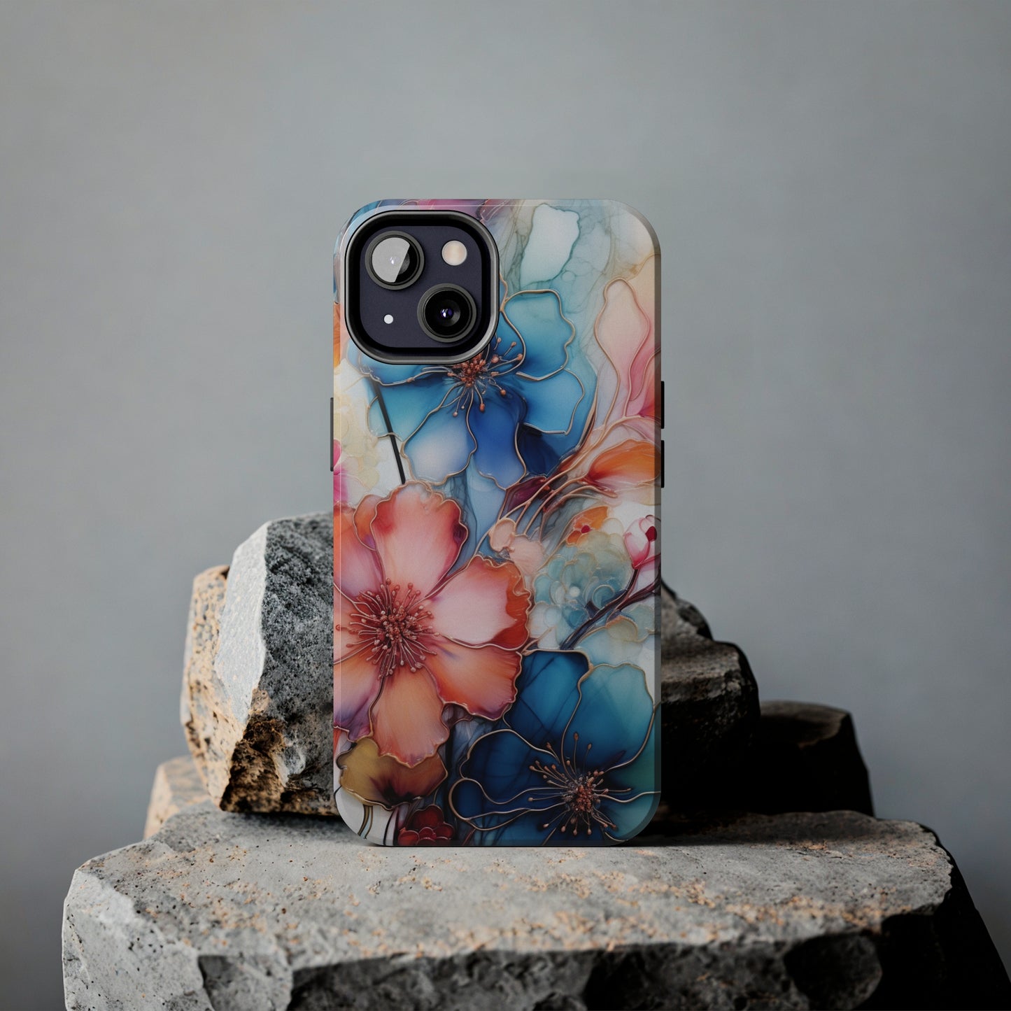 Marbled Watercolor iPhone Case | Embrace the Mesmerizing Multicolor Art