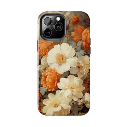 Vintage Floral Aesthetic Phone Tough Case Antique Print for iPhone 14 11 Pro 12 13 XR XS X 7+ 8 Boho Nature Flowers Cottage Core