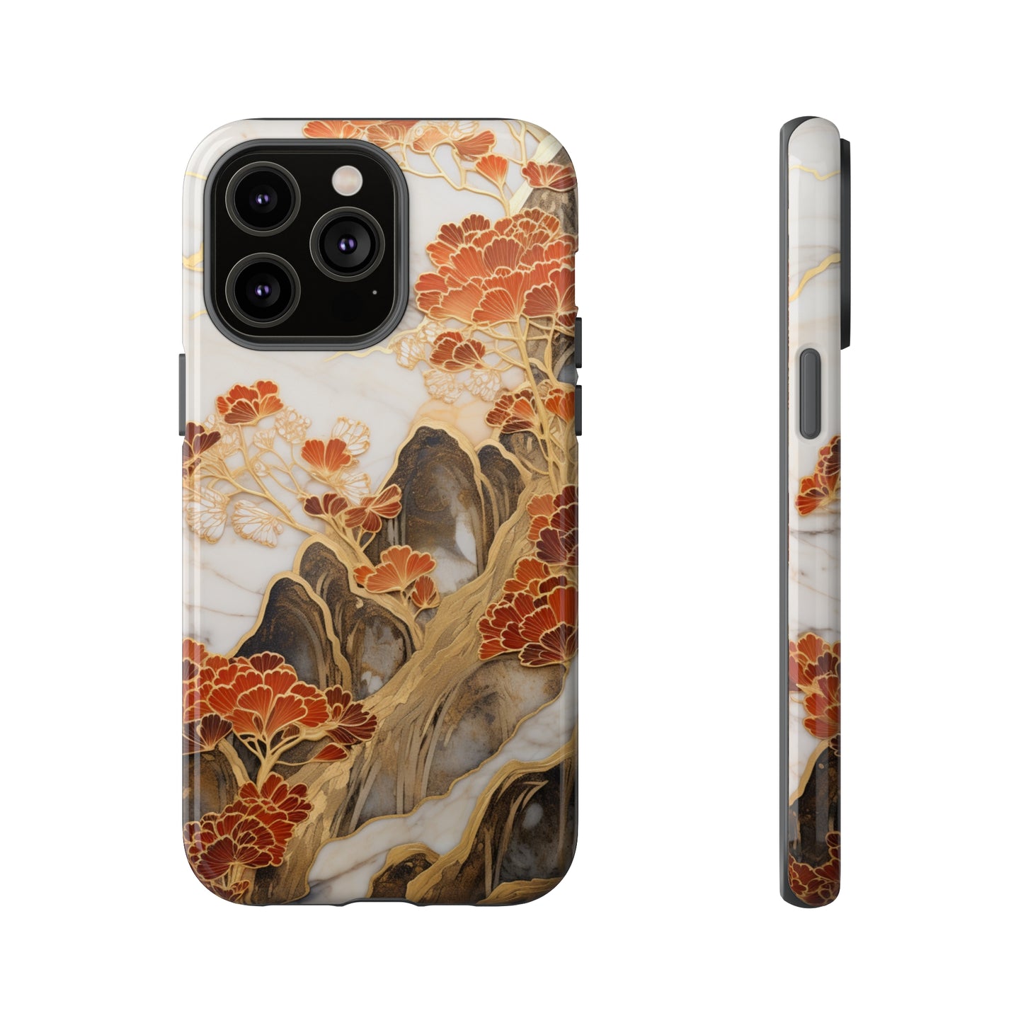 Chiyogami Floral Tough iPhone Case Galaxy S23 S22 S21 S20 Plus Ultra | Iphone 14 13 12 11 8 Pro Max Mini | Pixel 7 6 Pro 5 | Japanese Boho