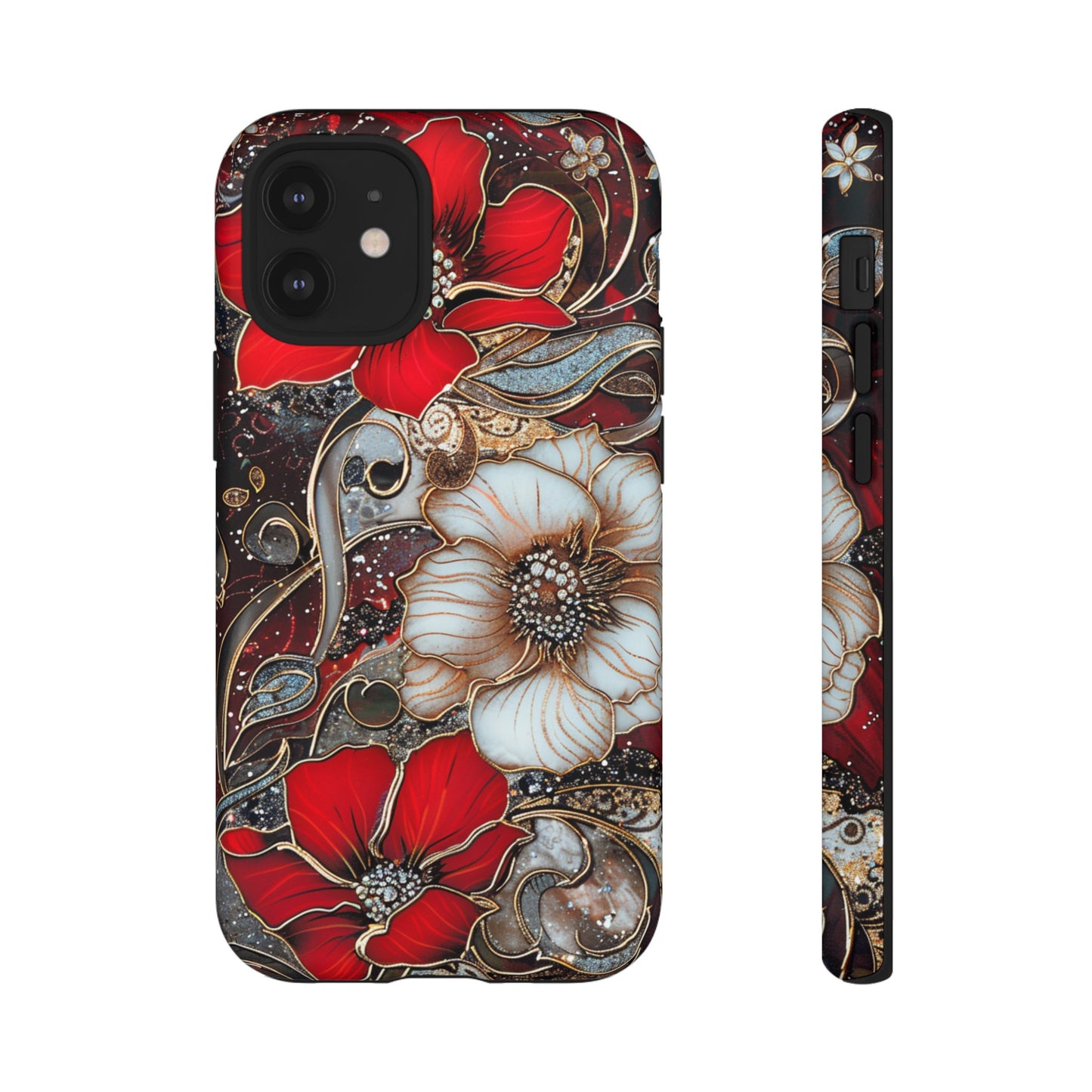 Stained Glass Floral Paisley Explosion Phone Case