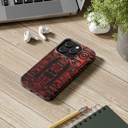 Raven Totems: Northwest Native American Carving | Heritage iPhone Case