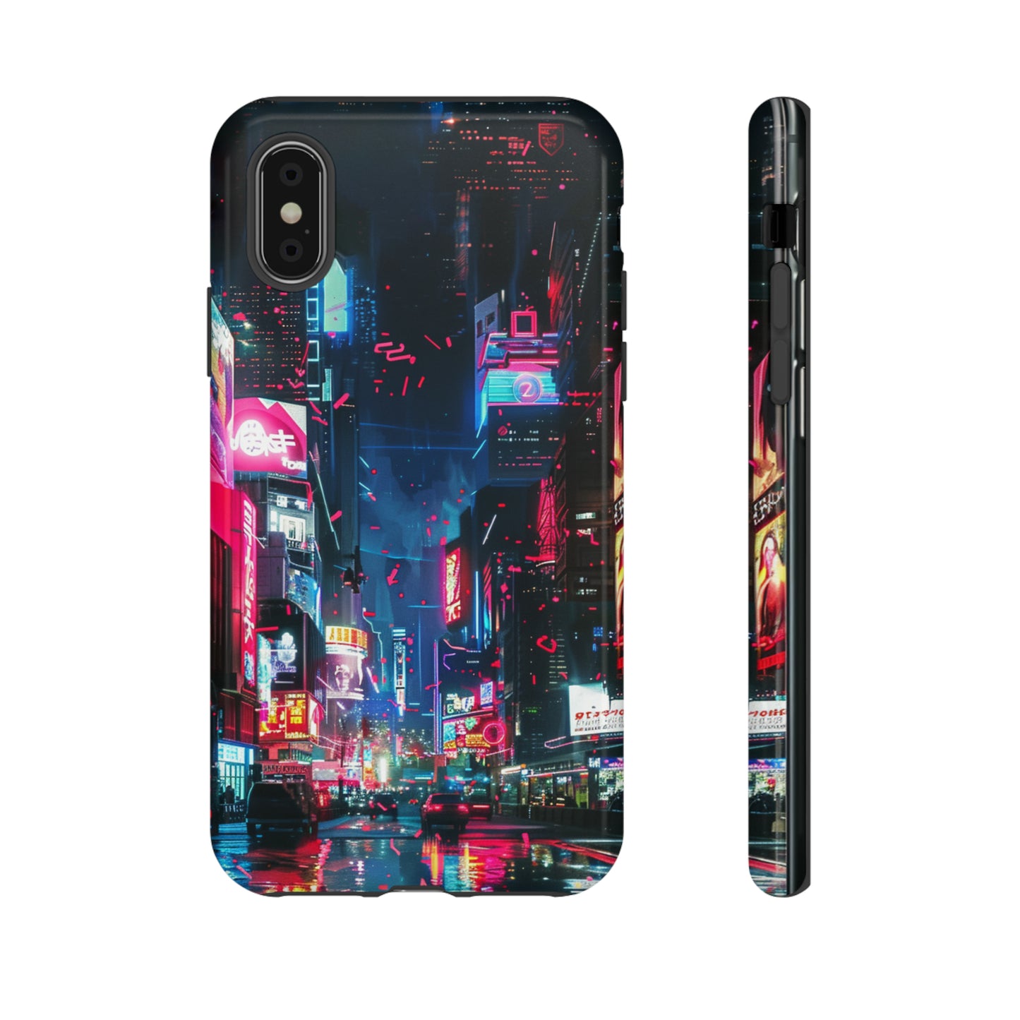 Neon-lit Tokyo Cityscape Phone Cover for Samsung Galaxy S23