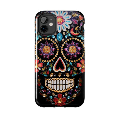 Sugar Skull iPhone Case | Dia de los Muertos Design for Apple iPhone | Halloween Aesthetic