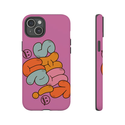 Shut Up Phone Case | Warm Retro Psychedelic Colors | For iPhone, Pixel, Samsung