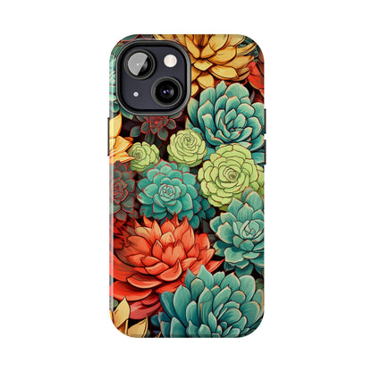 Succulent Desert Cactus Floral iPhone Case | Embrace the Beauty of Arid Elegance