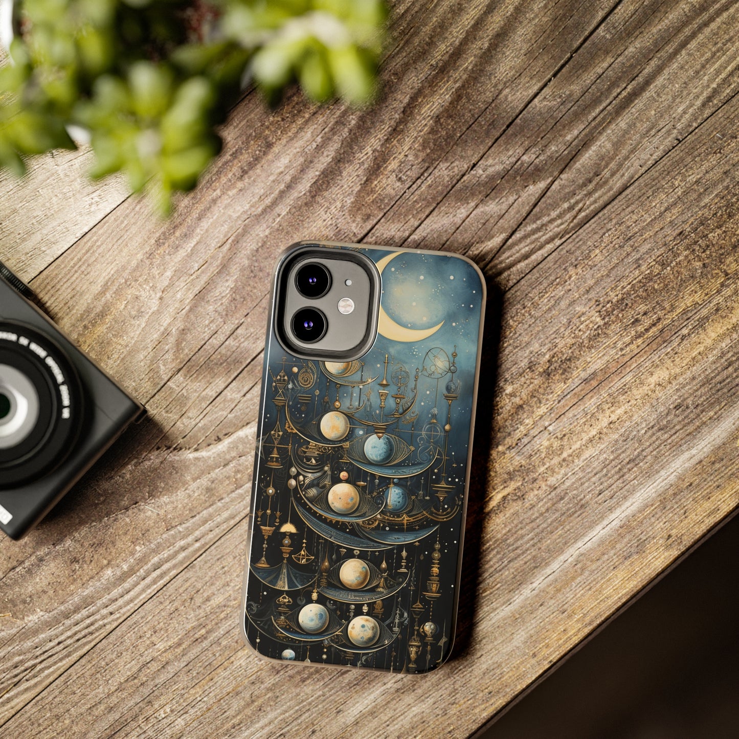 Esoteric Art Nouveau Moon Phases iPhone Case | Embrace the Mystical Beauty of Lunar Transitions