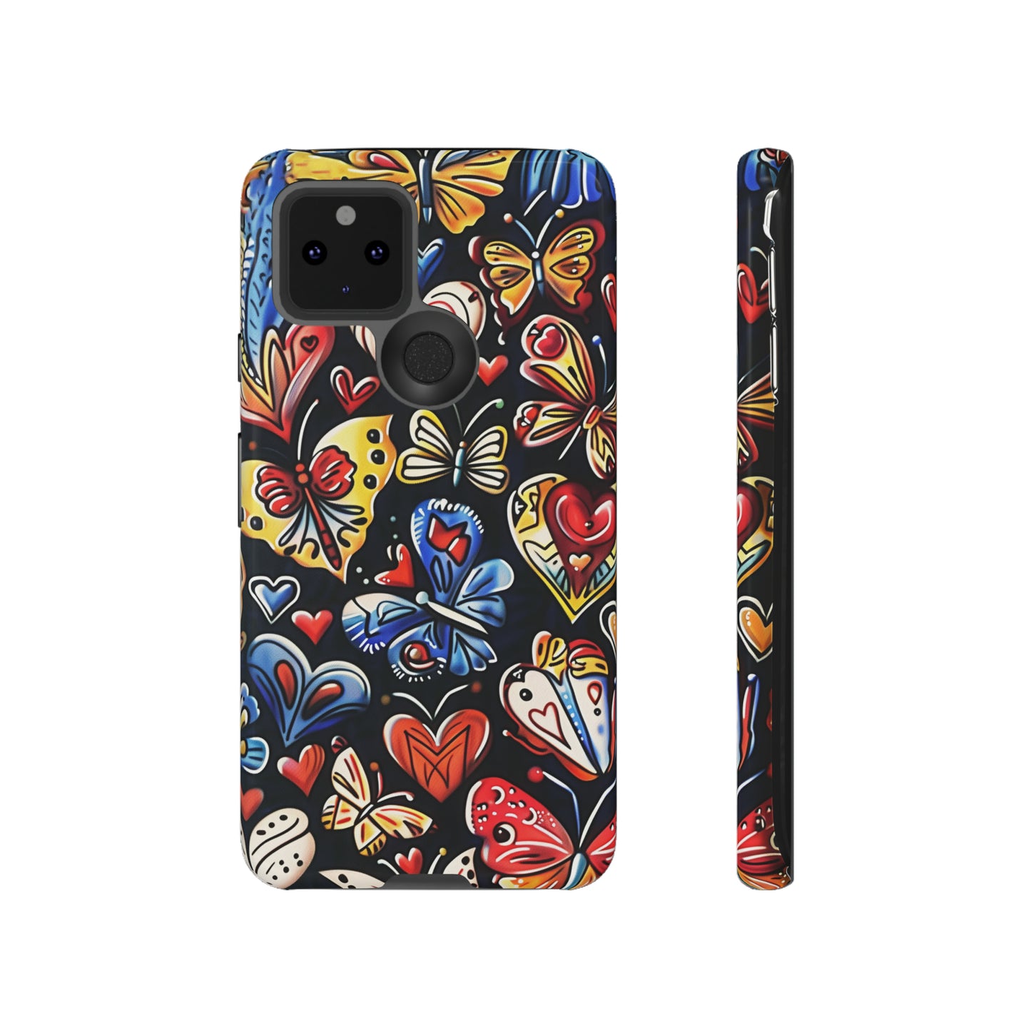 Butterfly Magic Hearts Phone Case