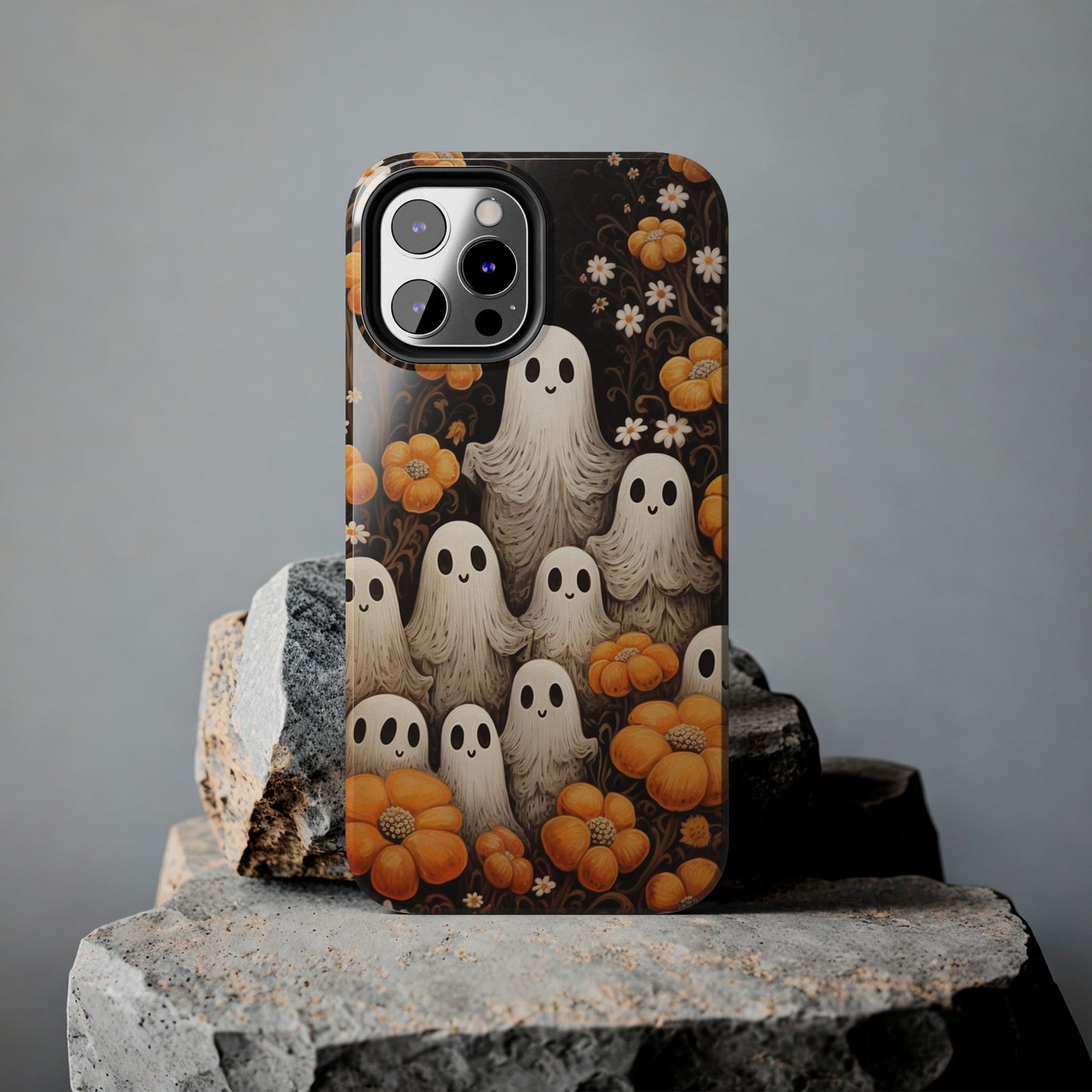 Ghostly Greetings: "Boo Trick or Treat" | Spooky Halloween Spirits iPhone Case