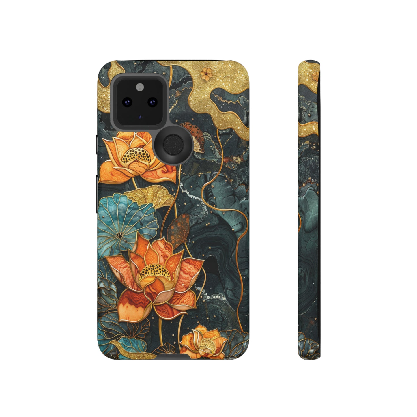 Chiyogami Floral Scroll Work Phone Case