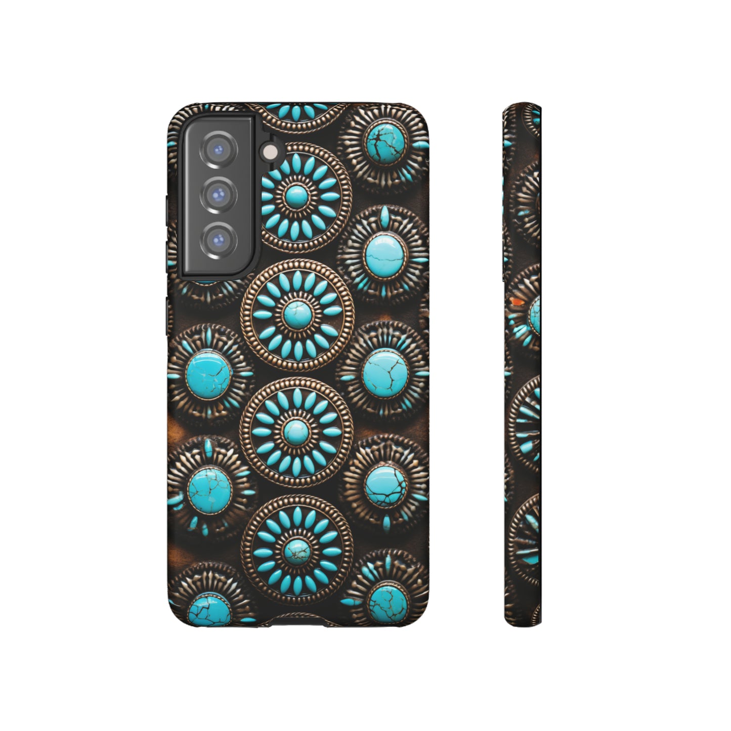 Vintage Navajo Native American Turquoise Concho Phone Case