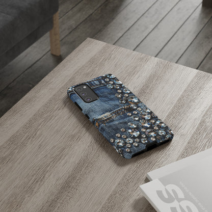 Blue Jean Queen Rhinestone Bling Phone Case