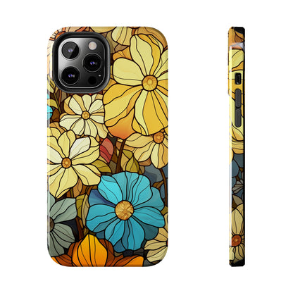 Kaleidoscopic Elegance: Stained Glass Vintage Floral iPhone Case – Timeless Beauty Illuminated