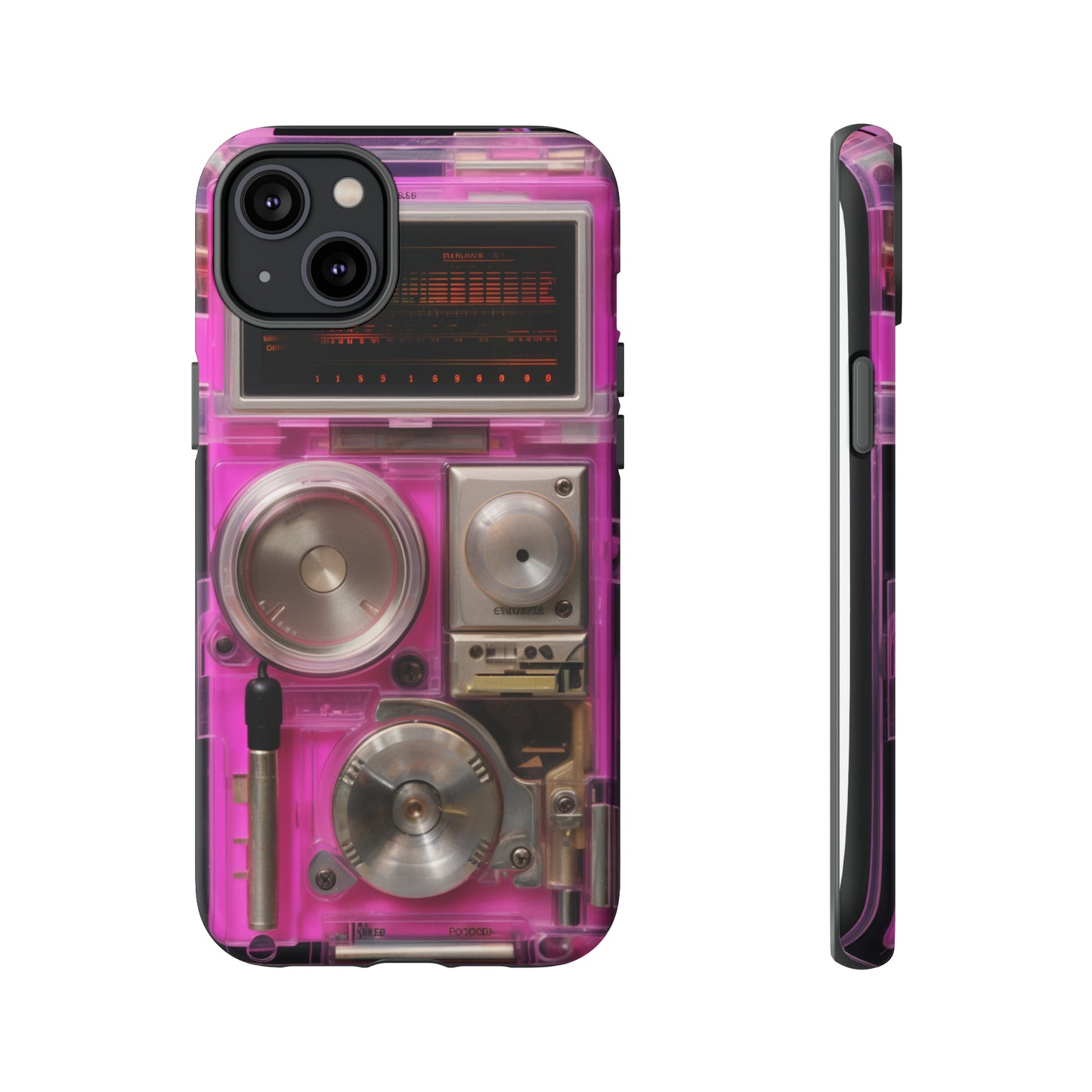 Cyberpunk Techno Gadget Walkman: Retro-Futuristic Premium Tough Phone Case | Iconic Style for iPhone, Samsung Galaxy, and Google Pixel