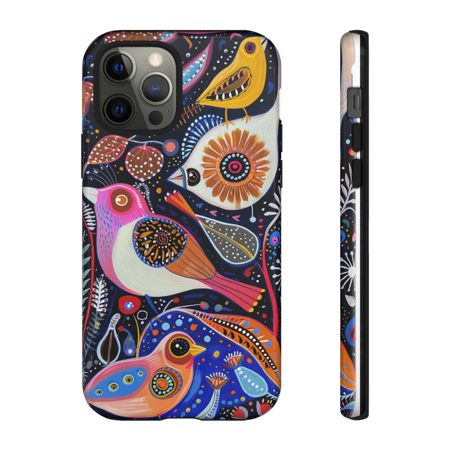 Mexican Style Bird Painting Phone Case