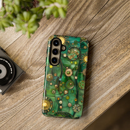 Green Celestial Stained Glass Mosaic Phone Case