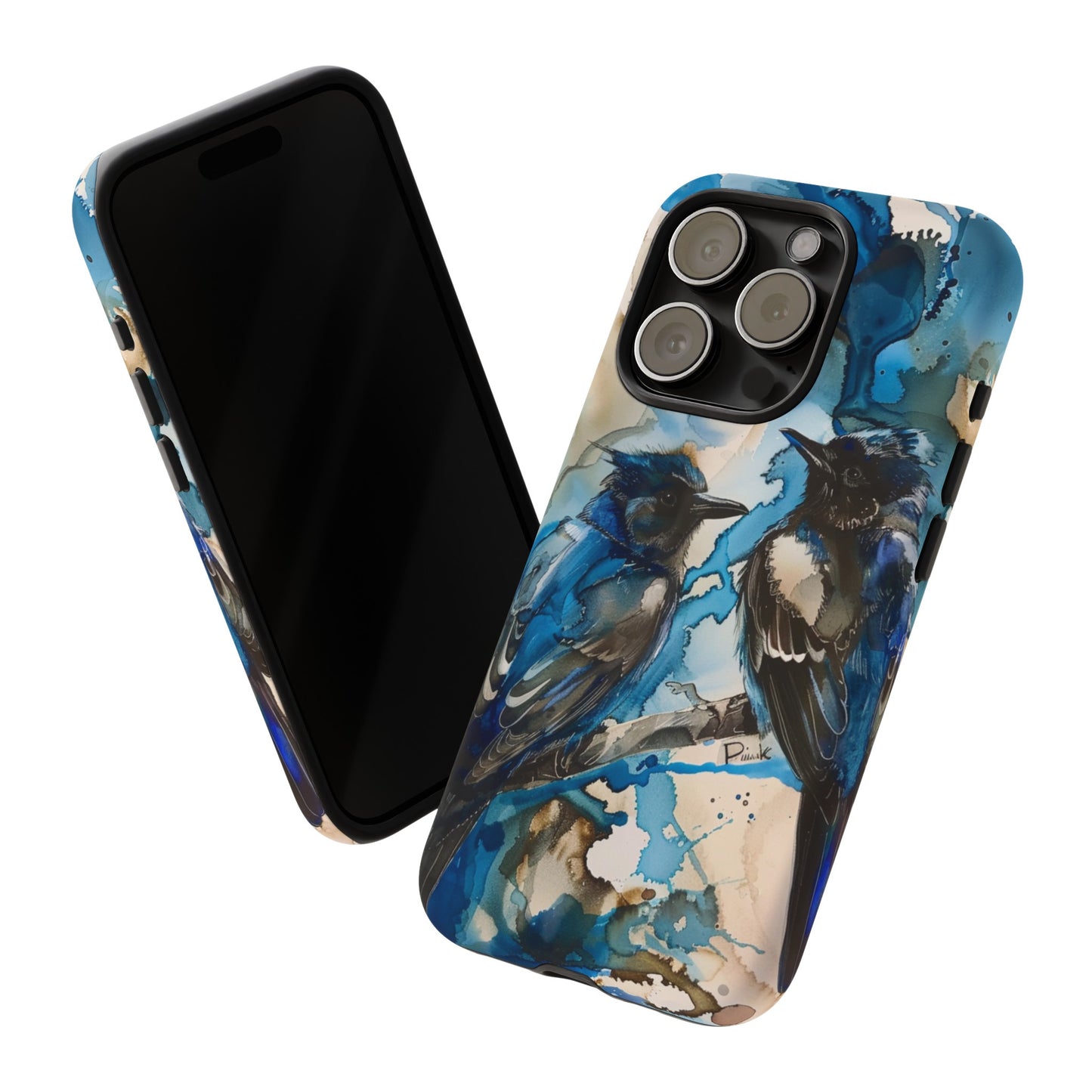 Blue Bird Watercolor Phone Case