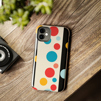 Classic Meets Creative: Abstract Polka Dots Tough Case for iPhone