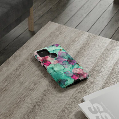 Watercolor Floral Orchids Phone Case