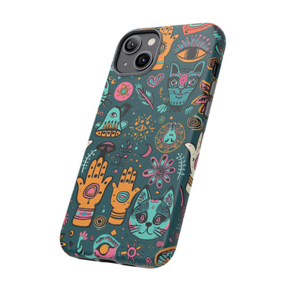 Kabbalistic Kitty Talisman Collage Phone Case