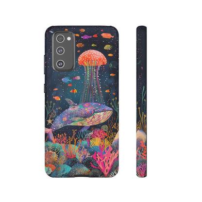 Whale Shark, Turtle, Jellyfish Phone Case