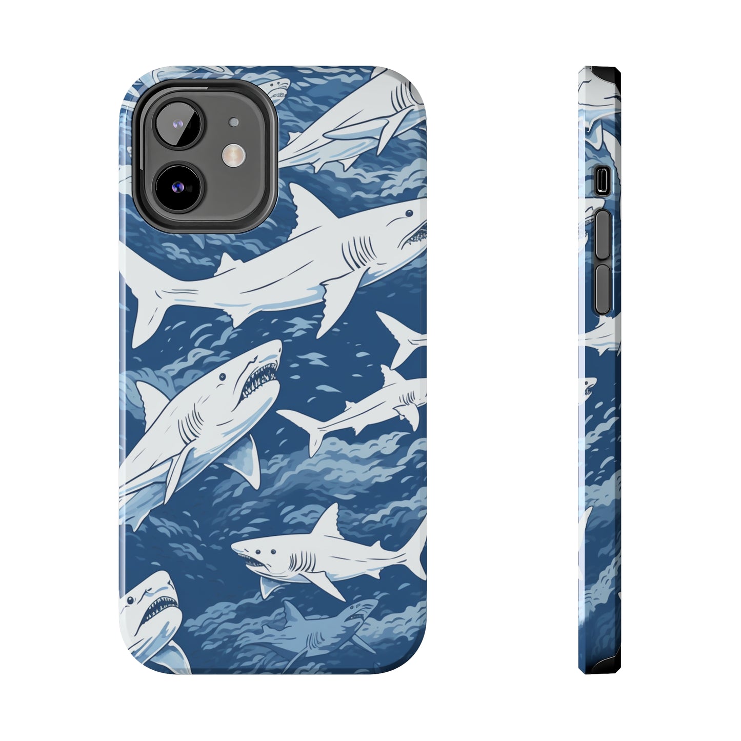 Shark Design: Dive into the Depths with an Aquatic Adventure iPhone Case