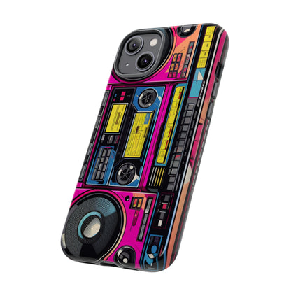 Boombox Hip Hop Music iPhone Case | Embrace Retro Vibes with Urban Beats for Google Pixel, iPhone, and Samsung Cases