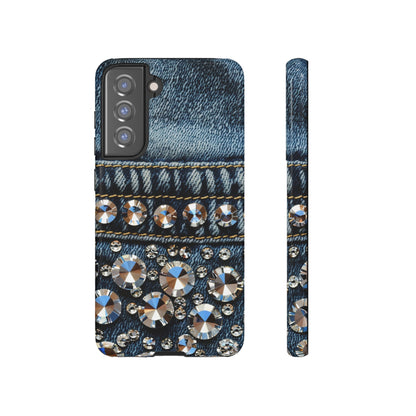 Blue Jean Queen Rhinestone Bling Phone Case