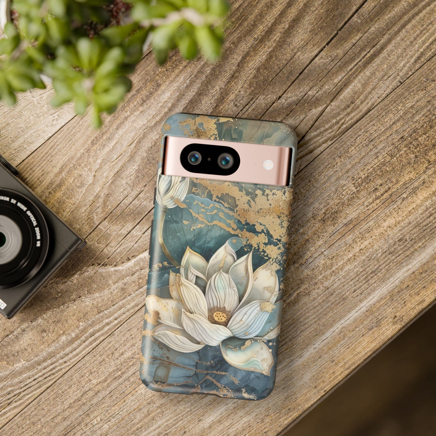 Zen Lotus Gold Floral Phone Case