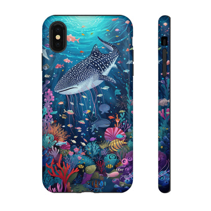 Whale Shark, Turtle, Manta Ray Phone Case