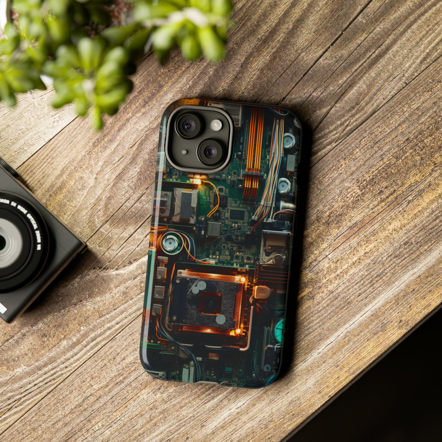 Circuit Board Themed Tough Phone Case