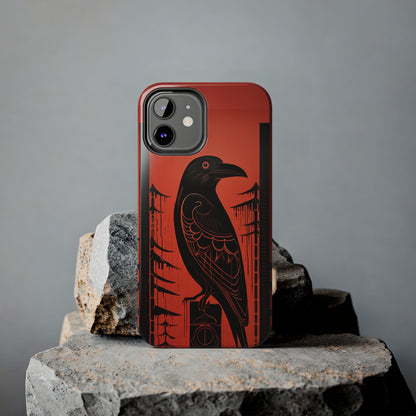 Mystic Totem: Northwest Native American Tribal Raven | Cultural Heritage iPhone Case