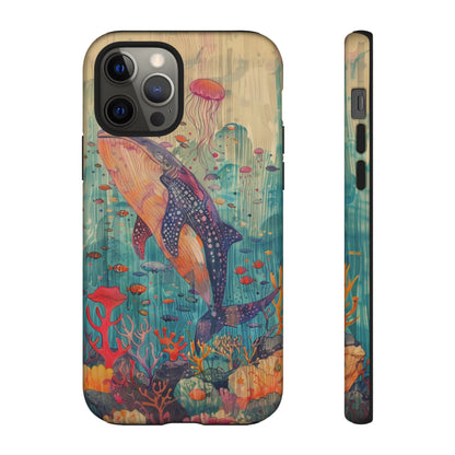 Whale Shark, Turtle, Manta Ray Phone Case