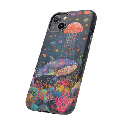 Whale Shark, Turtle, Jellyfish Phone Case