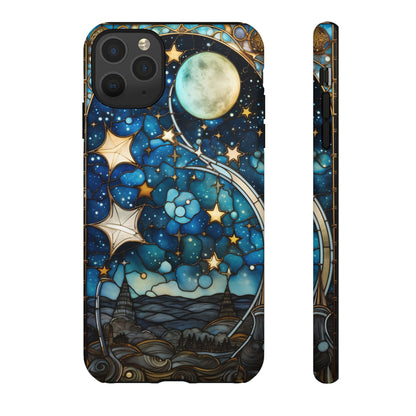 Boho Starry Night Stained Glass Artistry Phone Cover