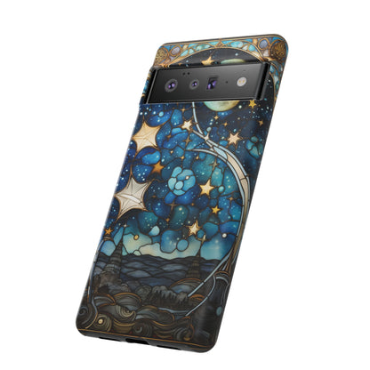 Boho Starry Night Stained Glass Artistry Phone Cover